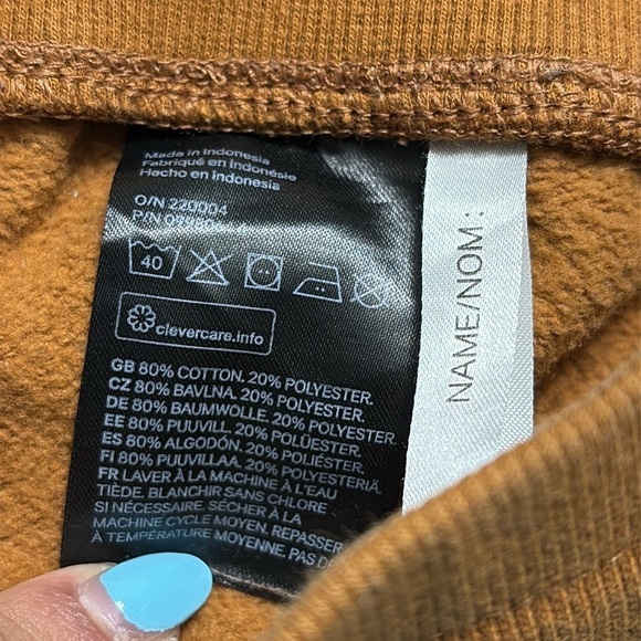 H&M boys joggers sweat pants size 13-14, colour tan/brown - Picture 6 of 7